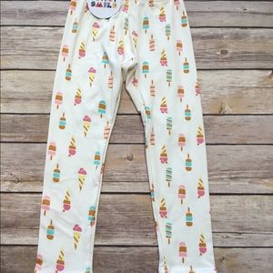 Dot Dot Smile ice cream leggings 2T NWT